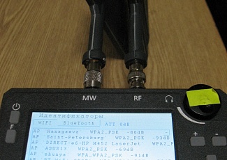 Анализатор поля со списком клиентов Wi-Fi